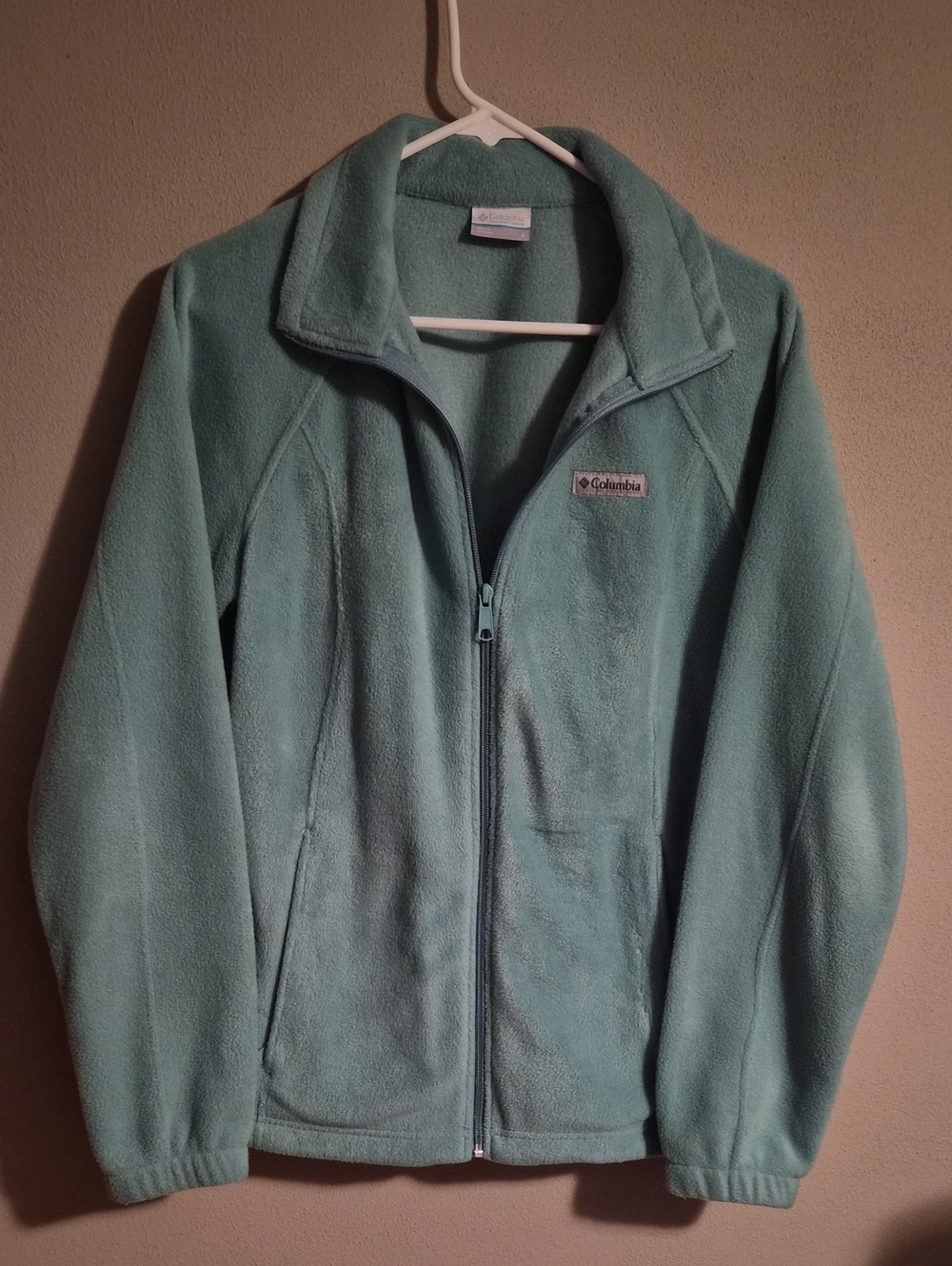 Columbia Women's Mint Green Teddy Fleece Jacket - Full Zip